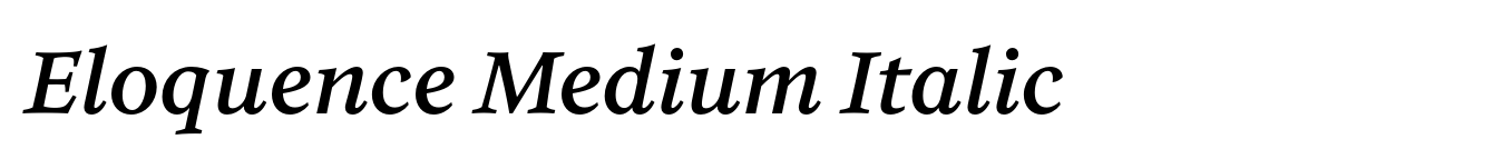 Eloquence Medium Italic image
